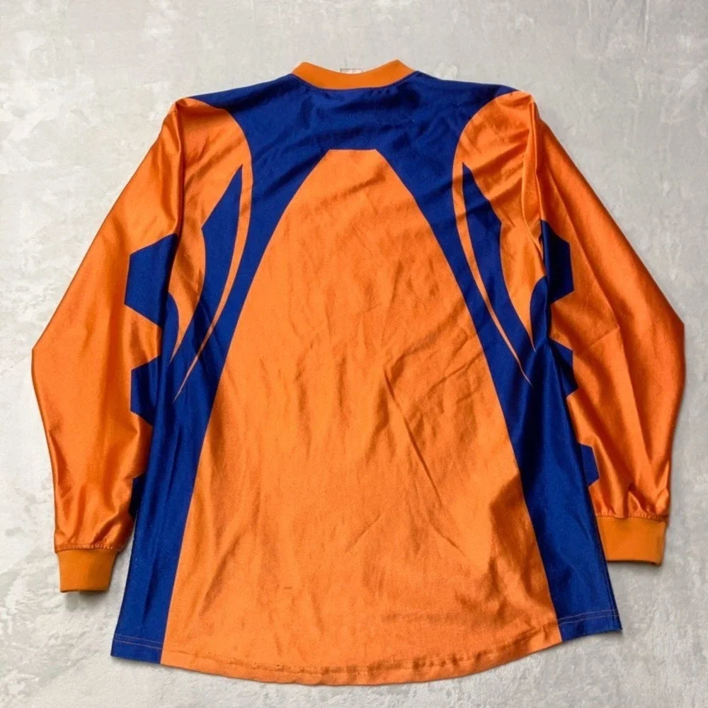 Vintage 90s adidas Jersey Shiny Silky Dazzle Shirt Soccer Goalkeeper Mens L